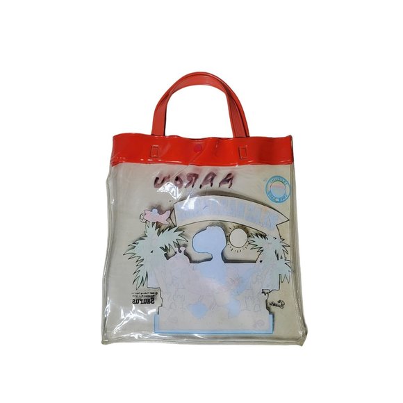 Vintage 1987 Talking Tops Beachasaurus Blue Dinosaur Bag with Snap Closure - Picture 2 of 9